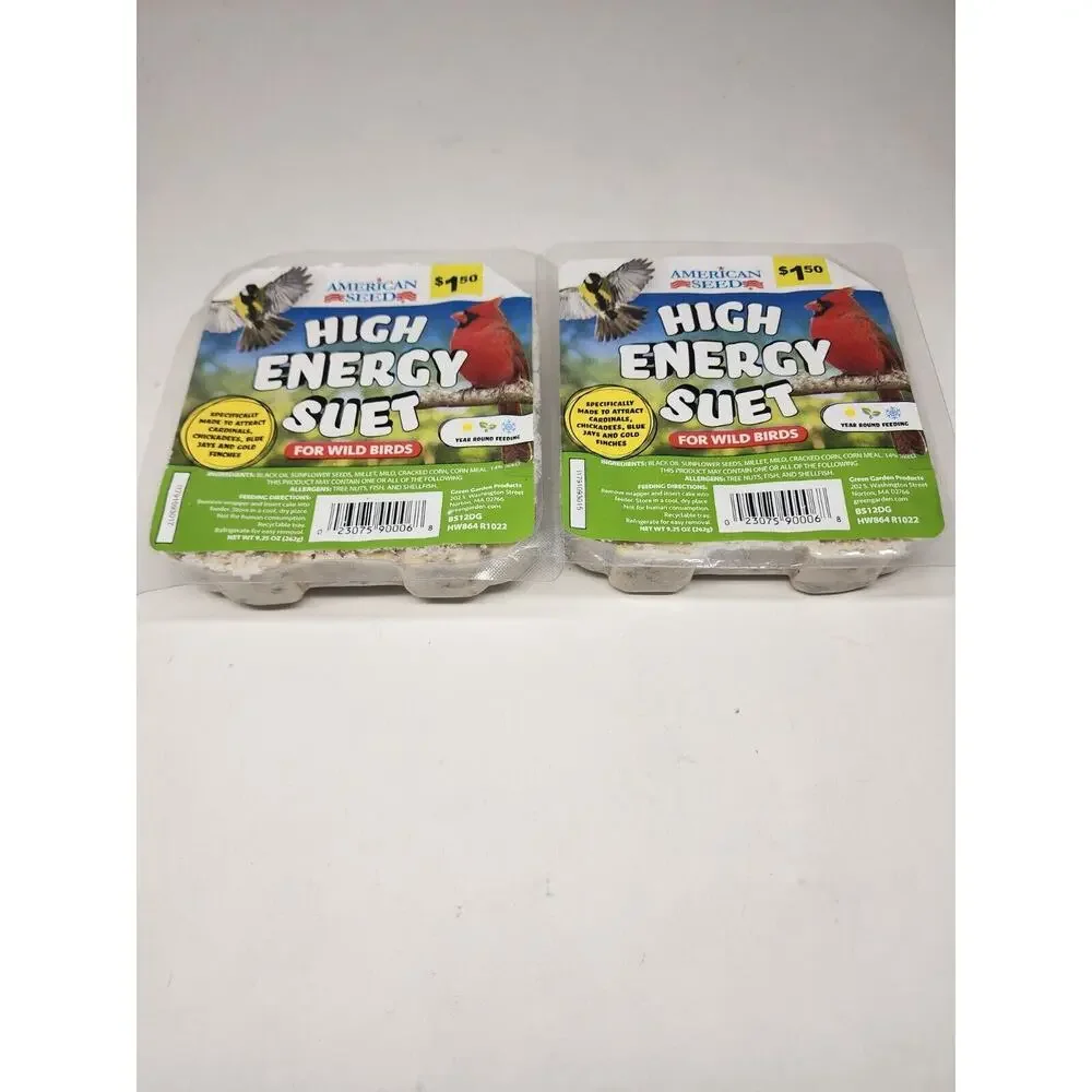 lot of 2 high energy suet for wild birds american seed FREE SHIPPING